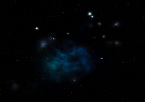 Small part of an infinite star field of space in the Universe. "Elements of this image furnished by NASA".