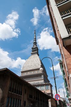 Torino architecture attraction tower with cinema museum
