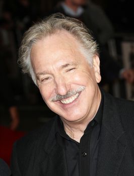 ENGLAND, London: Alan Rickman at the World Film Premiere of 'Gambit' at the Empire Cinema, Leicester Square on November 7, 2012.Rickman died after suffering from cancer, according to his family. He is best known for his roles in Die Hard, The Harry Potter series and Robin Hood. He was 69 years old.