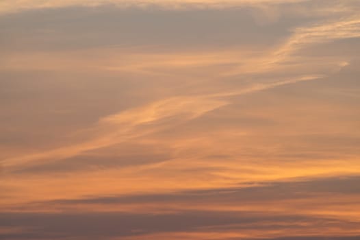 Beautiful red and painted sky at sunset