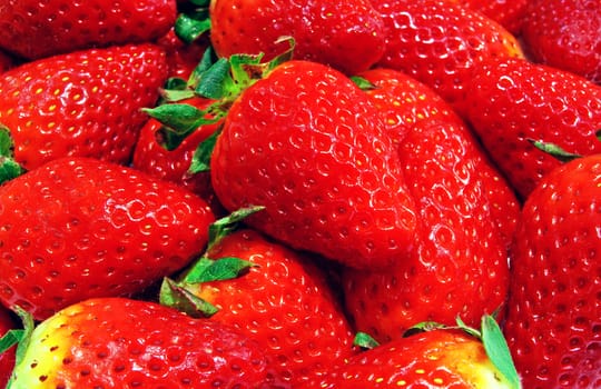 Juicy tasty and sweet red strawberry background