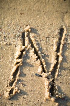 alphabet on natural background, more in this number series