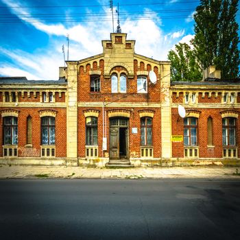 historic architecture of the building on a bright sunny day