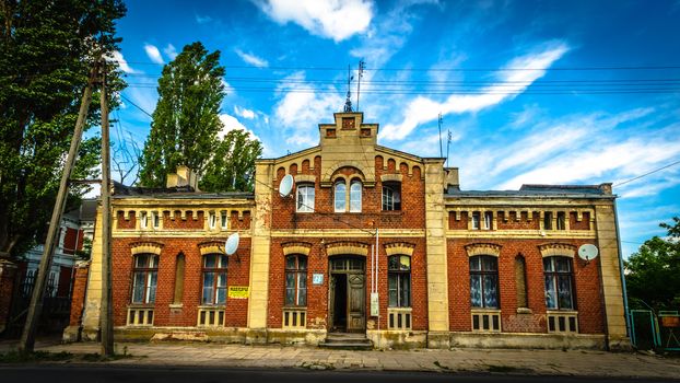 historic architecture of the building on a bright sunny day