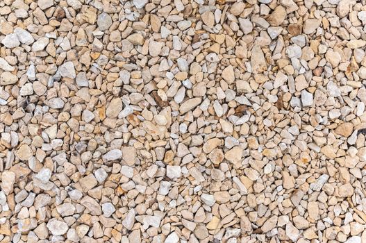 Texture or background made of gravel stones