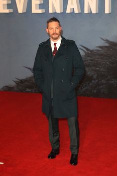 UK, London: Tom Hardy arrives on the red carpet at Leicester Square in London on January 14, 2016 for the UK premiere of the Revenant, Alejandro Gonzalez Inarritu's Oscar-nominated film starring Leonardo DiCaprio.