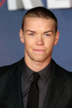 UK, London: Will Poulter arrives on the red carpet at Leicester Square in London on January 14, 2016 for the UK premiere of the Revenant, Alejandro Gonzalez Inarritu's Oscar-nominated film starring Leonardo DiCaprio.
