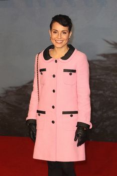 UK, London: Noomi Rapace arrives on the red carpet at Leicester Square in London on January 14, 2016 for the UK premiere of the Revenant, Alejandro Gonzalez Inarritu's Oscar-nominated film starring Leonardo DiCaprio.