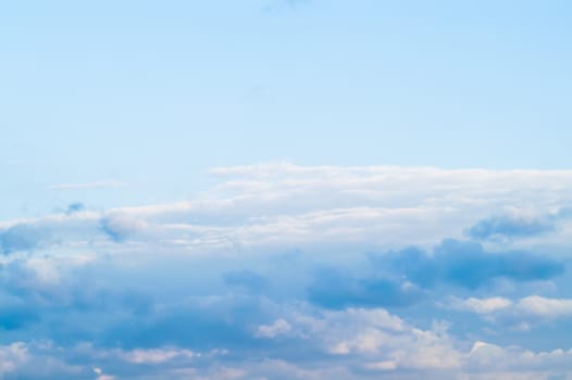 blue sky with different beautiful clouds on it