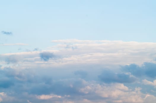 blue sky with different beautiful clouds on it