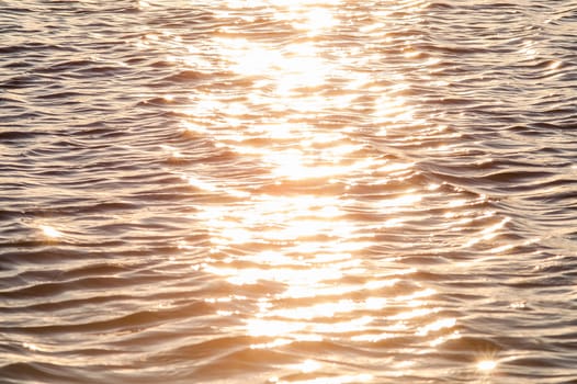 The water surface in the autumn on the river