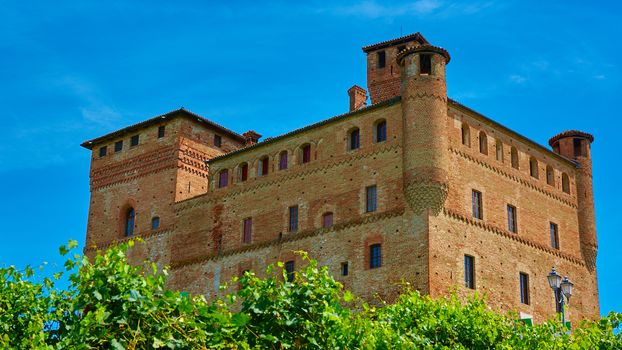 Old castle of Grinzane Cavour in Piedmont, northern Italy.