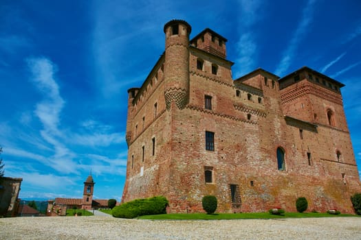 Old castle of Grinzane Cavour in Piedmont, northern Italy.