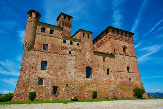 Old castle of Grinzane Cavour in Piedmont, northern Italy.