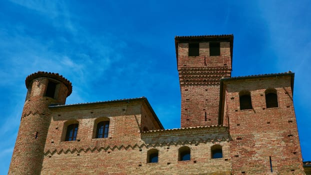 Old castle of Grinzane Cavour in Piedmont, northern Italy.