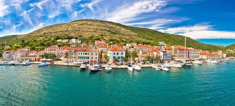 Island of Vis seafront panorama, Dalmatia, Croatia