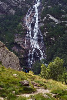 Scotland landscape in highland in tourist season