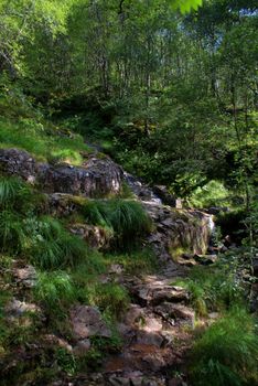 Scotland landscape in highland in tourist season