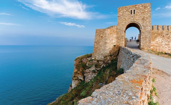 Kaliakra - long and narrow headland in the Southern Dobruja region of the northern Bulgarian Black Sea Coast, 60 km northeast of Varna with an ancient stone fortress.