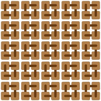 Abstract background or textile brown pattern with small squares