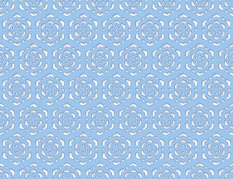 abstract background or texture blue stylized flower pattern