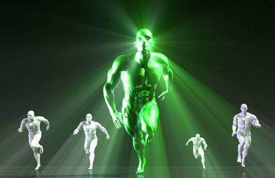 Fitness Training Program as a Art Concept