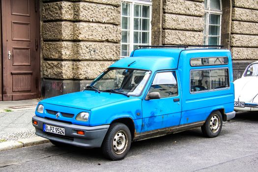 BERLIN, GERMANY - SEPTEMBER 12, 2013: Motor car Renault Express at the city street.