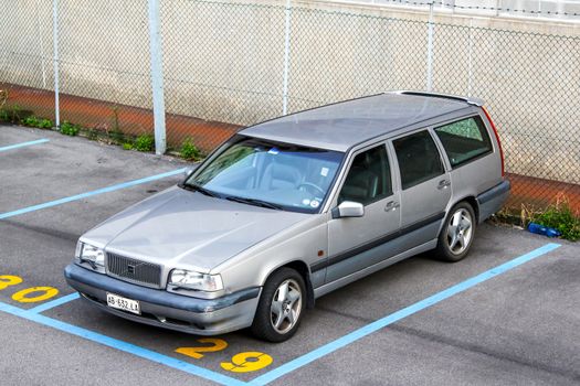 VENICE, ITALY - JULY 30, 2014: Motor car Volvo 850 at the city street.