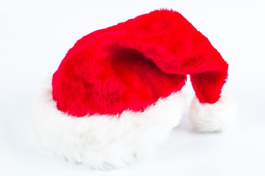 Santa Claus hat on white background