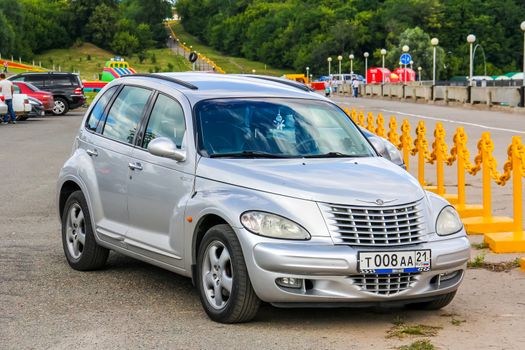 CHEBOKSARY, RUSSIA - JULY 20, 2014: Motor car Chrysler PT Cruiser at the city street.