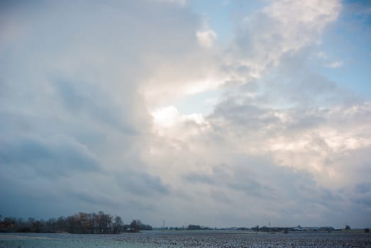 blue sky, natural clouds, nature series