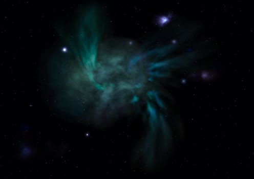 Star field in space a nebulae and a gas congestion. "Elements of this image furnished by NASA".