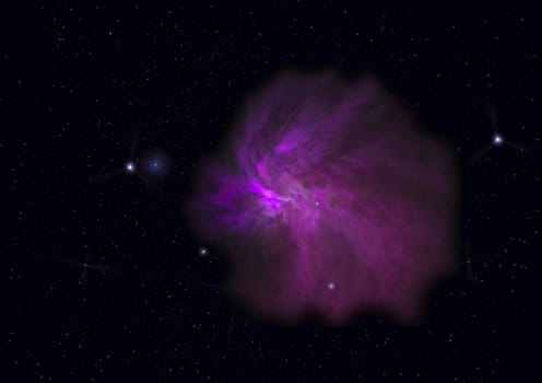 Star field in space a nebulae and a gas congestion. "Elements of this image furnished by NASA".