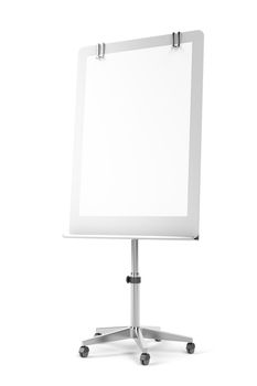 Flip chart on white background