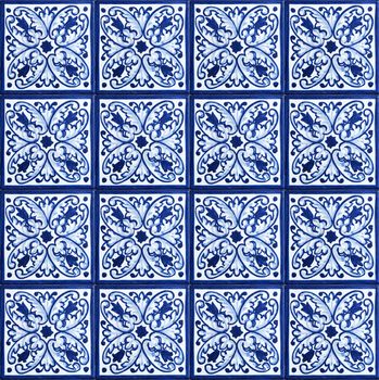 Seamless background made of decorative ceramic tiles