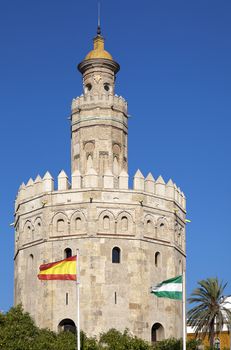 Torre del Oro (Tower of Gold) in Sevilla, Spain 