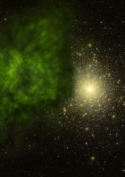Star field in space a nebulae and a gas congestion. "Elements of this image furnished by NASA".