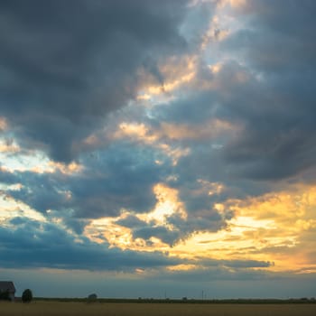 blue sky, natural clouds, nature series