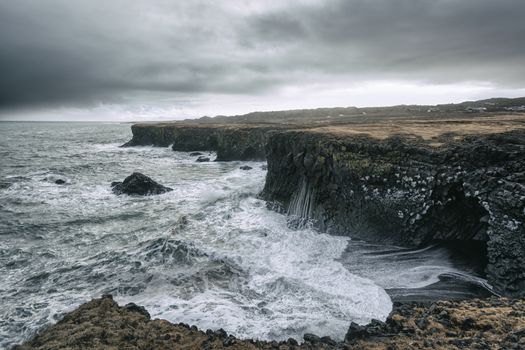 Photograph of a seascape in Iceland