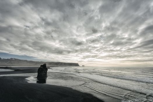 Photograph of a seascape in Iceland