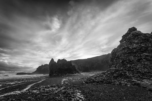 Photograph of a seascape in Iceland