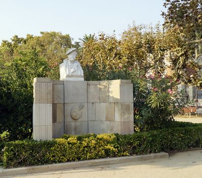 BARCELONA, SPAIN - OCTOBER 09, 2015: Monument of Joaquim Vayreda at Parc de la Ciutadella in Barcelona, Spain