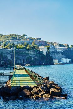 View of the Sorrento coast. Sorrento is one of the most expensive resorts. beautiful view.