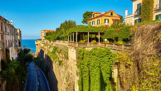 The road to the sea. Sorrento, Itally