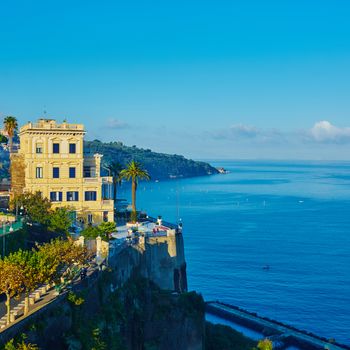 Sorrento, Italy - November 8, 2013: Sorrento is one of the towns of the Amalfi Coast,expensive and most beautiful European resort.