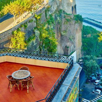 Sorrento, Italy - November 8, 2013: Sorrento is one of the towns of the Amalfi Coast,expensive and most beautiful European resort.