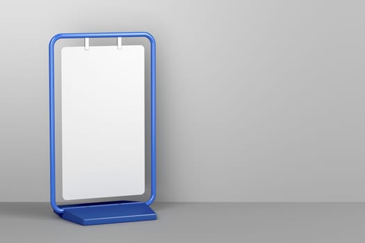 Blank advertising stand, 3d rendered image 