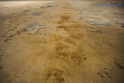 Texture and colour of wet sand