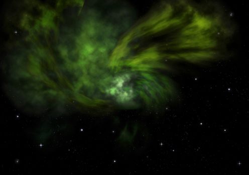 Far being shone nebula and star field against space. "Elements of this image furnished by NASA".
