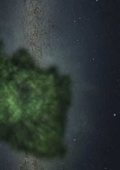 Far being shone nebula and star field against space. "Elements of this image furnished by NASA".